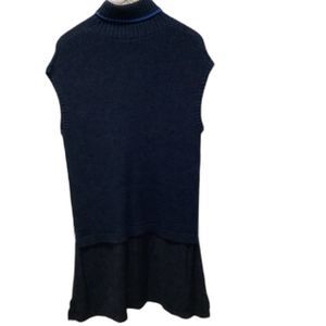 Timo Weiland Sleeveless Navy Blue Sweater Dress Size Large